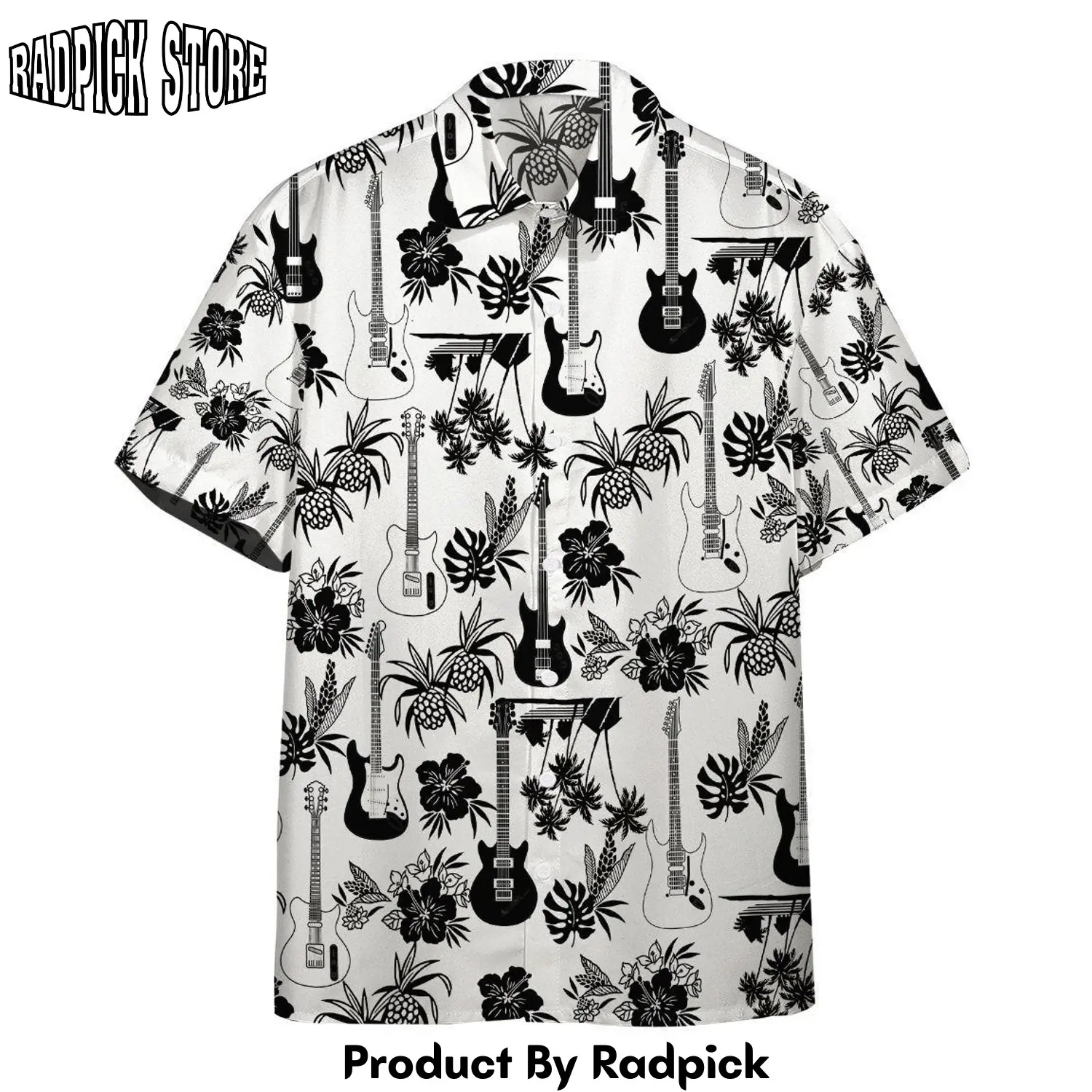 Radpick 3d electric guitar hawaii shirt fvy rp292870